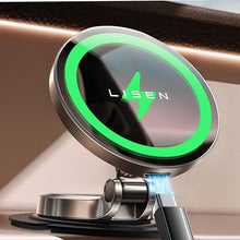 Load image into Gallery viewer, LISEN for Magsafe Car Mount Charger, 15W Fast Charging Magnetic Wireless Car Charger [Mini &amp; Metal], 2024 Ultra Magnetic Car Phone Holder Dashboard for iPhone Car Mount for iPhone 16 Pro Max 15 14 13
