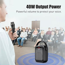 Load image into Gallery viewer, ZOWEETEK Voice Amplifier with Wireless Microphone Handheld, Wireless Voice Amplifier for Teachers, Buletooth PA System Speaker and Microphone,Portable Megaphone for Classroom, Speech, Meeting,Outdoor
