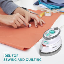 Load image into Gallery viewer, BEAUTURAL Mini Travel Steam Iron for Clothes with Dual Voltage, Non-Stick Soleplate, Anti-Slip Handle, Ideal for Sewing, Quilting and Handcraft
