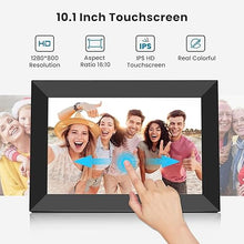 Load image into Gallery viewer, Digital Picture Frame 10.1 Inch WiFi,1280 * 800P IPS HD Disply, Youyu Digital Photo Frame with 32GB Storage, Picture Frames Share via Free APP - Photo Frame Electronic Gifts for Mom Grandparents
