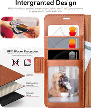 Load image into Gallery viewer, OCASE Compatible with Galaxy S25 Wallet Case, PU Leather Flip Folio Case with Card Holders RFID Blocking Kickstand [Shockproof TPU Inner Shell] Protective Phone Cover 6.2 Inch 2025, Retro Brown
