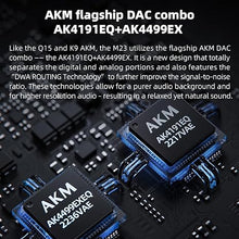 Load image into Gallery viewer, FiiO M23 Hi-Res MP3 Music Player Android 10 Snapdragon 660 with AK4191EQ+AK4499EX, 5.5inch, Lossless DSD/MQA, 5G WiFi/Apple Music/Tidal/Amazon Music 4.4mm 3.5mm/4.4mm (Dark Blue(Aluminum Alloy))
