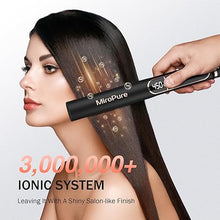 Load image into Gallery viewer, MiroPure Flat Iron Hair Straightener, 1 Inch Titanium Plates Hair Straightener with 15S Heat-up, Professional MCH Ceramic Negative Ion Hair Iron Dual Voltage for Women Hair with Auto Shut-Off
