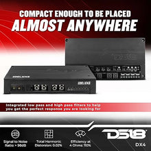 Load image into Gallery viewer, DS18 DX4 Deluxe Compact Full-Range Class D Advance Technology 4-Channel Amplifier 3000 Watts - Powerful and Compact Amp for Speakers in Your Motorcycle or Car Sound System
