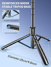 Load image into Gallery viewer, 71&quot; Phone Tripod, Aluminum Tripod for iPhone &amp; Selfie Stick Tripod with Remote, iPhone Tripod Stand &amp; Travel Tripod, Extendable Cell Phone Tripod Compatible with iPhone 15/14/13/Android/Camera
