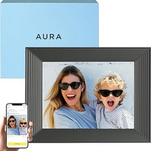 Load image into Gallery viewer, Aura Mason WiFi Digital Picture Frame | Wirecutter&#39;s Best Digital Frame for Gifting | Send Photos from Your Phone | Quick, Easy Setup in Aura App | Free Unlimited Storage | Black
