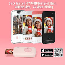 Load image into Gallery viewer, HPRT Mini Photo Printer for iPhone, Smartphone, Portable Instant Picture Printer with Bluetooth, Wireless Thermal Dye Sublimation Photo Printer CP2100 (Pink, Printer + 10 Sheets)
