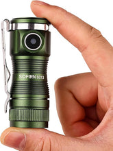 Load image into Gallery viewer, sofirn SC13 Small Rechargeable Flashlight, Pocket EDC Flashlight Bright 1300 Lumens with Magnetic Tail Cap, Mini Pocket Lights for Everyday Carry Emergenices Outdoor Camping Hiking
