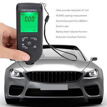 Load image into Gallery viewer, Paint Thickness Gauge, Digital Coating Thickness Gauge with 6 Calibration Sheets, Professional Industrial Paint Meter for Car (Black)
