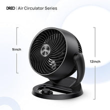 Load image into Gallery viewer, Dreo Fan for Bedroom, 12 Inches, 70ft Powerful Airflow, 28db Quiet Table Air Circulator Fans for Whole Room, 120° Adjustable Tilt, 3 Speeds, Desktop Fan for Home, Office, Kitchen
