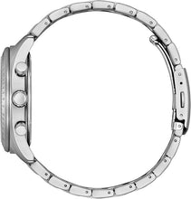Load image into Gallery viewer, Citizen Men's Eco-Drive Weekender Sport Casual, Silver-Tone Stainless Steel Bracelet Watch, Chronograph, Green Dial (Model: CA4600-89X)
