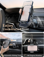 Load image into Gallery viewer, Phone Mount for Car Vent: [Never Blocking] Air Vent Cell Phones Holder for iPhone &amp; Samsung Android Smartphone [Thick Cases Friendly] Hands-Free Auto Mobile Phone Stand (Pink)
