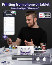 Load image into Gallery viewer, Phomemo TP88 Tattoo Transfer Stencil Printer- Thermal Tattoo Printer with 10pcs Transfer Paper, Bluetooth Tattoo Machine for Tattoo Artists, Compatible with Smartphone &amp; PC
