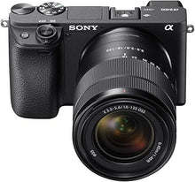 Load image into Gallery viewer, Sony Alpha a6400 Mirrorless Camera: Compact APS-C Interchangeable Lens Digital Camera with Real-Time Eye Auto Focus, 4K Video, Flip Screen &amp; 18-135mm - E Mount Compatible Cameras ILCE-6400M/B
