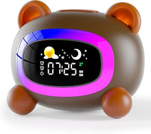 Load image into Gallery viewer, Ok to Wake Clock for Kids, Sleep Training Clock for Toddlers, Children&#39;s Sleep Sound Machine with Night Light, Kids Alarm Clock for Bedroom,Birthday Gift for Boys Girls
