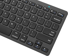 Load image into Gallery viewer, Arteck Ultra-Slim Keyboard Compatible with iPad 10.2-inch/iPad Air/iPad 9.7-inch/iPad Pro/iPad Mini, iPhone and Other Bluetooth Enabled Devices Including iOS, Android, Windows, Black
