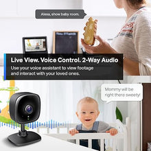 Load image into Gallery viewer, TP-Link New Tapo 2K Indoor Security Camera for Baby Monitor, Pet Camera | Motion Detection | 2-Way Audio | Night Vision | Cloud &amp; SD Card Storage | Works w/Alexa &amp; Google Home | Black | Tapo C111
