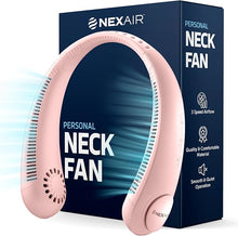 Load image into Gallery viewer, Portable Neck Fan -3 Speed Rechargeable Bladeless Neck Cooler, Pink Comfortable Lightweight, Personal Neck Fan For Women &amp; Men Modern Design, Great Cooling Fan For Travel, Outdoors &amp; Sports
