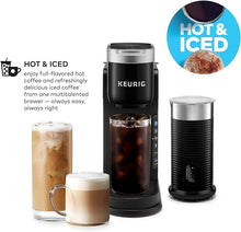 Load image into Gallery viewer, Keurig K-Café Barista Bar Single Serve Coffee Maker and Frother, with 3 Brew Sizes, Hot and Cold Coffee Capabilities, 2oz Coffee Shot Button, Black
