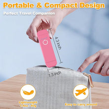 Load image into Gallery viewer, Book Reading Light,Silent Touch Book Lamp for Reading in Bed,Rechargeable Clip on Booklight with 3 Amber Colors &amp; 7 LEDs Precise Dimming for Eye Caring Night Reading,Book Lovers,Kids,Pink
