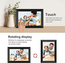 Load image into Gallery viewer, YENOCK FRAMEO Digital Photo Frame WiFi 10.1 Inch HD IPS LCD Touch Screen, 16GB Memory, Auto-Rotate, Wall-Mountable, Easy Setup to Share Photos &amp; Videos via Free App from Anywhere
