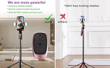 Load image into Gallery viewer, Extendable Auto Face Tracking Tripod with Light, 360 Rotating Tripod, Both Auto or Manual Moving Control, Smart Cameraman Shooting for Video, Vlog, Live Stream
