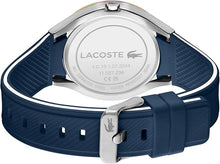 Load image into Gallery viewer, Lacoste Ollie Men&#39;s 3H Quartz Silicone Wristwatch - Water Resistant up to 5ATM/50 Meters, A Cool and Contemporary Choice for Him, 44mm
