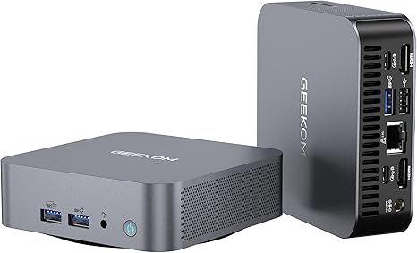 GEEKOM Mini PC GT13 Pro - 13th Gen Intel i9-13900H Mini Computers(14 C/20T Up to 5.4GHz) 32GB DDR4/2TB PCIe Gen 4 SSD Windows 11 Pro Support Wi-Fi 6E/Bluetooth 5.2/USB 4.0/2.5G LAN/8K/Quad Displays