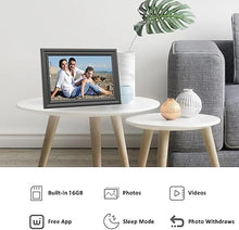 Load image into Gallery viewer, Digital Picture Frame WiFi 10.1 Inch Digital Photo Frame, Electronic Picture Frame, 16GB Storage, Auto-Rotate, IPS Touch Screen, Easy Setup and Share Photos and Videos via Free App from Anywhere
