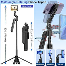Load image into Gallery viewer, Face Tracking Tripod, Auto Tracking Tripod 360°Rotation, Extendable Smart Tracking Phone Holder, Smart Face Body Auto Tracking Selfie Stick Tripod, Selfie Stick Tripod for Android/iOS Phone
