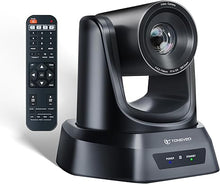 Load image into Gallery viewer, 20X Optical Zoom PTZ Camera HDMI IP Live Streaming SDI USB3.0 1080P 60fps PoE Supports for Church Services Worship Education Video Conference with OBS vMix Wirecast Zoom Skype and More
