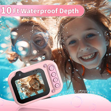 Load image into Gallery viewer, Omzer Small Digital Camera Waterproof Kids: 10Ft Underwater Digital Cameras - 1080p FHD Digital Point and Shoot Camera for Pool Room Outdoor Travel Pink
