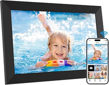 Load image into Gallery viewer, Digital Picture Frame, 10.1 Inch WiFi Digital Photo Frame Electronic Picture Frame Slideshow, Built in 16GB Storage, Wall-Mounted, Auto Rotate, Easy to Upload Photos and Video Instantly via Uhale APP
