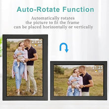 Load image into Gallery viewer, Frameo Digital Picture Frame WiFi -10.1 Inch Digital Photo Frame with 32GB Storage,1280x800 HD IPS LCD Touch Screen,Electronic Picture Frame?Auto-Rotate?Slideshow Share Videos Photos Remotely Via App
