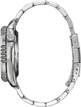 Load image into Gallery viewer, Citizen Men's Promaster Dive Fugu Automatic Stainless Steel Watch, Luminous, ISO Compliant, Silver/Blue Dial
