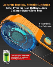 Load image into Gallery viewer, Stud Finder Wall Scanner, Upgraded 6-in-1 Tool for Detecting 1-1/2 Inch Drywall Stud Centers for Hanging Frames, Mirrors, and TV Mounts – Tangerine
