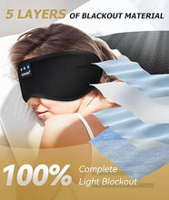 Load image into Gallery viewer, TOPOINT Sleep Mask with Headphones Bluetooth 5.2 Wireless, Sleep Headphone with Microphone Built-in HD Speakers Music, Eye Mask for Sleeping Travel Meditation for Men Women Girl Cool Gadgets
