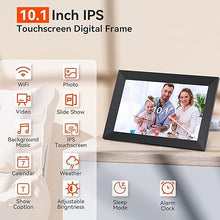 Load image into Gallery viewer, Digital Picture Frame 10.1 Inch WiFi Digital Photo Frame,1280 * 800 HD IPS Touch Screen Smart Cloud Photo Frame, to Share Photos Or Videos Remotely Via APP Email (2 Pack)
