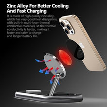 Load image into Gallery viewer, 2025 Upgraded 3 in 1 Charging Station for Apple Devices, Fast Magnetic Mag-Safe Wireless Charger Stand for iPhone 16/15/14/13/12 Series &amp; Apple Watch 1-9/Ultra &amp; AirPods Pro (Black)
