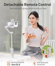 Load image into Gallery viewer, Hohem iSteady X3 Gimbal Stabilizer for iPhone, Foldable Phone Gimbal Object Tracking, Remote Control, 3-Axis Phone Stabilizer Built-in Extendable Rod &amp; Tripod, Fill Light, Video Recording, YouTube
