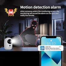 Load image into Gallery viewer, 2K WiFi Camera,2.4GHz,with a Battery Life of 1-5 Months, Pet Camera with Phone App, for Home Security Camera for Dog/ Baby Monitor/Elder Pan Tilt, 2-Way Talk, Human Detection, Motion Tracking, Cloud
