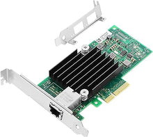 Load image into Gallery viewer, 10Gb PCI-E NIC Network Card for Intel X550-T1,2.5GbE/5GbE/10GbE Copper Singe RJ45 Port,with Intel ELX550AT2 Chip,10GbE PCI Express 3.0 X4 Adapter Support Windows/Linux/VMware
