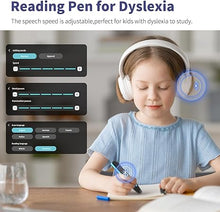 Load image into Gallery viewer, Reading Pen for Dyslexia,NEWYES Scan Reader Pen 4 Text to Speech Device Translator Pen, Photo Translation OCR 16GB Bluetooth Pen Scanner for Students Adults (Scan Reader Pen 4.5)
