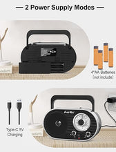 Load image into Gallery viewer, Portable AM FM SW Radio with Bluetooth,4000mAh Rechargeable Radio with Big Speaker,Flashlight,Large Knob,Earphone Jack,4 AA Battery Operated Radio,Transistor Radio with Best Reception for Home&amp;Outdoor
