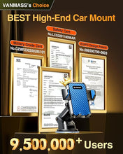Load image into Gallery viewer, VANMASS 2024?65+LBS Strongest Suction &amp; Military-Grade? Newest Car Phone Mount?Patent &amp; Safety? Cell Phone Holder Truck Stand for Dashboard Windshield Vent for iPhone 16 Pro Max 15 14 Samsung, Blue
