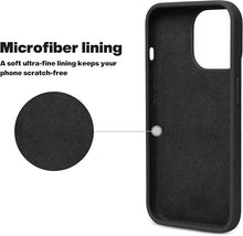 Load image into Gallery viewer, OTOFLY Compatible with iPhone 13 Pro Case, Liquid Silicone Slim Protective Shockproof Phone Case Cover with Anti-Scratch Microfiber Lining, 6.1 inch, Black
