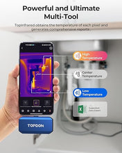 Load image into Gallery viewer, TOPDON TC001 Plus Thermal Camera for Android, 256 x 192 IR High Resolution with Visual Camera, 25Hz Refresh Rate, Dual-Lens Thermal Imaging Camera for Smartphones and Tablets, PC (not for iOS)
