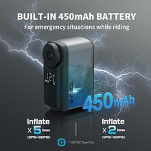 Load image into Gallery viewer, Tiny Pump Mini Bike Tire Pump with Gauge, 120PSI Portable Electric Bicycle Air Pump, Auto Stop, Type-C Rechargeable Battery with Presta and Schrader Valve

