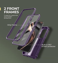 Load image into Gallery viewer, Dexnor for Samsung Galaxy S25 Case with Built-in Slide Camera Cover&amp; Screen Protector&amp;Kickstand,Heavy-Duty Shockproof Rugged Case Full-Body Bumper Protective Cover for Galaxy S25(2025),Phantom Purple
