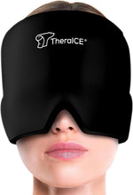Load image into Gallery viewer, TheraICE Migraine Relief Cap, Soothing Headache Hat Ice Pack Mask, Face Cold Compress Cooling Gel Head Wrap Products for Tension, Stress &amp; Hangover
